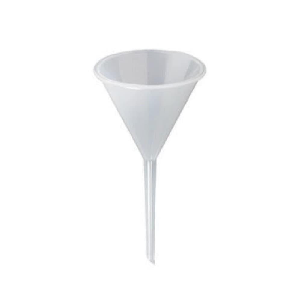 AANIJ® Polypropylene made Plastic Analytic funnel long stem 75 mm for Bottle Filling, Perfumes, Essential Oils, Science Laboratory Chemicals, Arts & Crafts Supplies (Pack of 1)