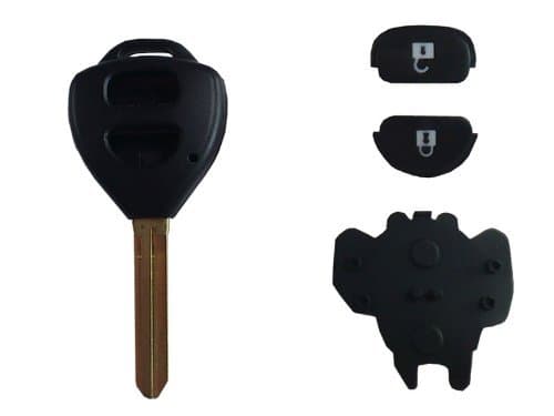 KEY-009 blank key Toyota 2 button Hiace Voxy Noah Alphard Vitz Isis Vanguard Corolla Axio Corolla Fielder Corolla Axio Corolla Rumion Auris such as keyless spare key, such as the duplicate key M419