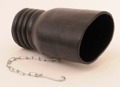 Crush Proof Tubing Oval 3"X6" Tailpipe Adapter