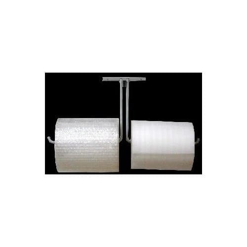 36" Double Arm Wall Mount Bubble Cushioning Wrap & Foam Cushioning Roll Dispenser
