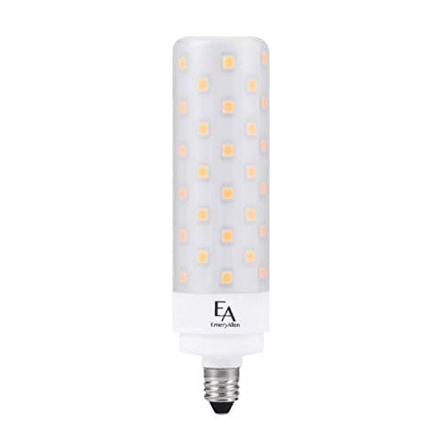 Emery Allen EA-E11-9.5W-001-309F-D Dimmable Mini-Candelabra Base LED Fan Light Bulb, 120V-9.5Watt (75W Equivalent) 950 Lumens, 3000K, 1 Pcs, White