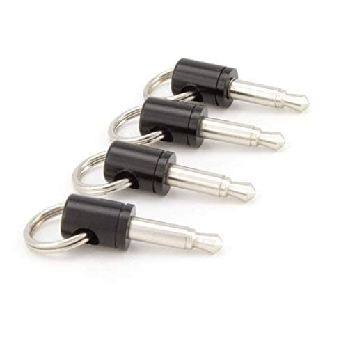 Headphone Adapter Keychain – Compatible with iPhone 7/7 Plus/8/8 Plus/X/XR/XS/XS Max and Pixel 2 & 3 – Holds Your Cable on Your Keychain (Black 4-Pack)