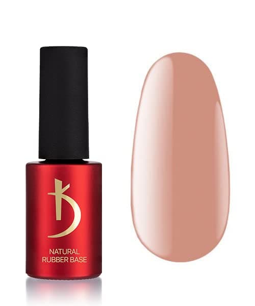 Kodi Professional Natural Rubber Base 12ml. (0.42 fl oz) Camouflage/Color, Pink, Beige, Rose, Ivory Gel LED/UV Nail Coat Soak Off Original + Gift Nail File (Rubber Base DARK BEIGE 7ml.)