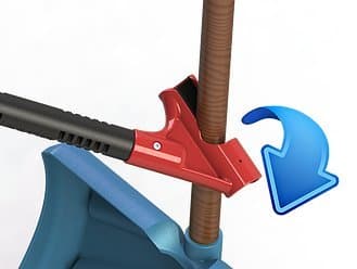 The Heft Plus Secondary Back Saver Handle for Snow Shovels and Garden Tools as Seen on Dragon's Den (Canada Shark Tank) (1 ct, Standard)