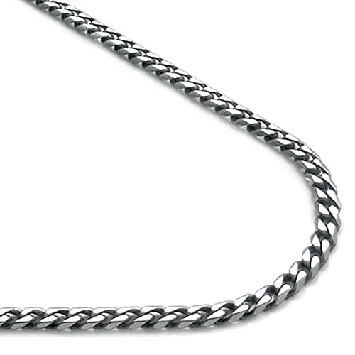 True Titanium 4MM Curb Chain Link Necklace