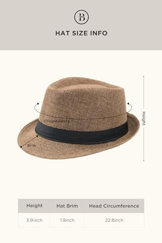 BABEYOND Men's Panama Panama