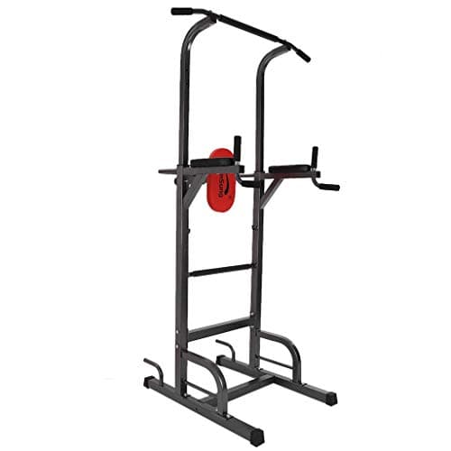 Power Tower Workout Dip Station Adjustable Multi-Function Pull Up Bar Stand Workout Station Fitness Strength Equipment