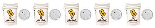 6.5 Gallon plastic fermenter with lid (5-(Pack))