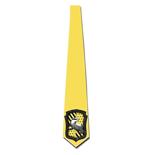 ONESEDA Men's Hufflepuff Tie Necktie Ties Unknown Binding