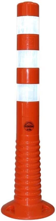 RACO Traffic Safety 75CM Delineator Post | Reflective Flexible Guide Post Red | Impact Resistant Channelizer Post