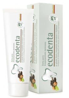 Ecological for bleeding gums, 100 ml toothpaste ECODENTA (97% natural) with oak bar, yarrow extracts and Kalident