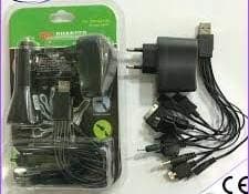 Quality 10 in 1 USB Universal Multi Pin All in One Smart Phone Mobile Charger - PDA, MP3, Cell Phone, Portable DVD Player