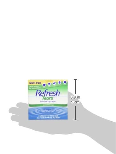 2.17 fl oz. Refresh Tears Lubricant Eye Drops, Moisture Drops for Dry Eyes. 4- .5 fl oz. Bottles and 1- .17 fl oz Bottle