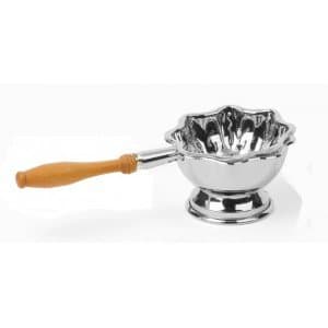 Dammann Teas Versailles silver tea strainer with bowl