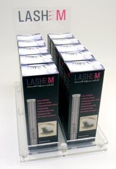 LASHEM Mesurable Difference Eye Lash Growth Gel 10 Piece (3.5 ml ea.) Acrylic Display From ProHairTools
