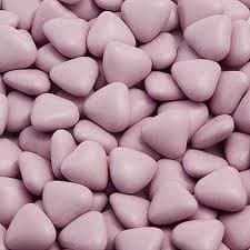 Lilac Mini Chocolate Heart Dragees x 200