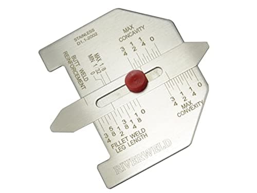 RIVERWELD Fillet Weld Butt Weld Automatic Weld Size Welding Gauge Metric Stainless Steel Inspection Gauge