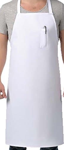 SunRise White Apron with Pocket on Top
