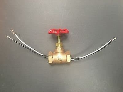 1/2" Steampunk Style Stop Valve Light Switch With Wire Pass Thru