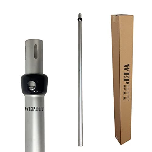 WEPDIY Portable Pipe and Drape Heavy Duty Backdrop Stand, ADJ Metal Frame and Heavy Metal Base for Wedding, Birthday Party, Photography Backdrop(1*ADJ UprightPole 6-10FT)