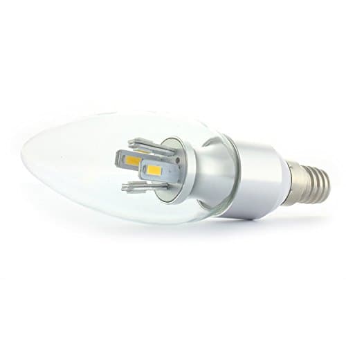 E14 SES LED Bulbs / Candle Bulbs, 6 Watt, Cool White, Dimmable, 50 Watt Halogen Equivalent. Standard Size Halogen / Incandescent Replacement (fantastic for Kitchens, Living Rooms, Bedrooms, Hallways, Etc)