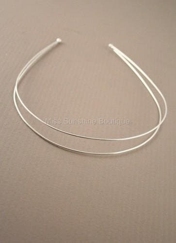 Alice Bands Silver Fine Double Row IN8467