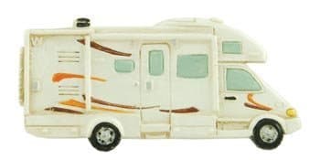Class C RV, 2.75-inch Camper Magnet, 2.75 inches, Multicolor