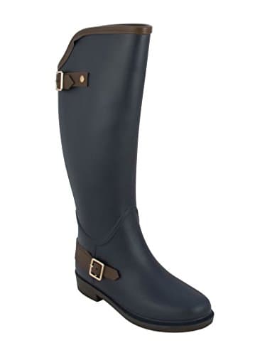 Modern Rush Clair Womens Mid Calf Knee High Rain Boot