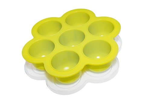 Made-in-USA - Popfex Silicone Egg Bites Mold for Instant Pot Accessories - Fits Instant Pot 5,6,8 qt Pressure Cooker - Reusable Storage Container and Freezer Tray with Lid for Homemade Baby Food