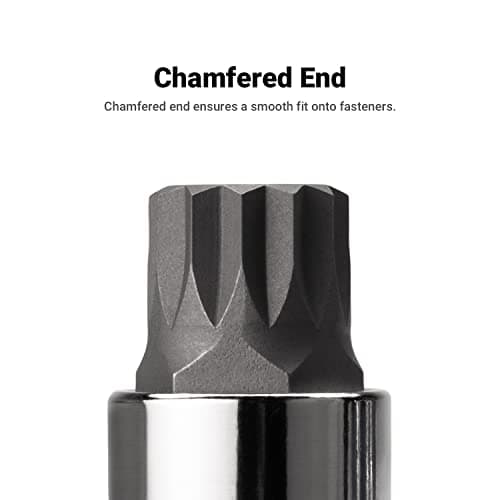 Capri Tools 30036 12mm XZN Triple Square Bit Socket with 3/8-Inch Drive