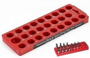 Hansen Hex / Torx Socket Bit Holder Organizer Tray - HSN-50000