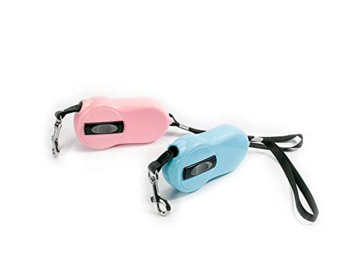 DELE Retractable Pet Leash, 7ft Pet Walking Leash for Small Pet up to 22lbs, Tangle Free, One Button Break & Lock,Mini Size and Portable (Blue)