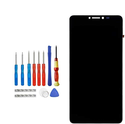 E-YIIVIIL Replacement LCD Display Compatible with BLU R1 Plus R0050UU R0070UU 5.5" 720P IPS LCD Digitizer Touch Screen Assembly wit LTE LCD Digitizer Touch Screen Assembly with frame + Toolkit (Black)