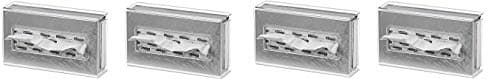 Clearform ML7083 Clear Acrylic Tissue Box Holder, Wall-Mount (4-(Pack))