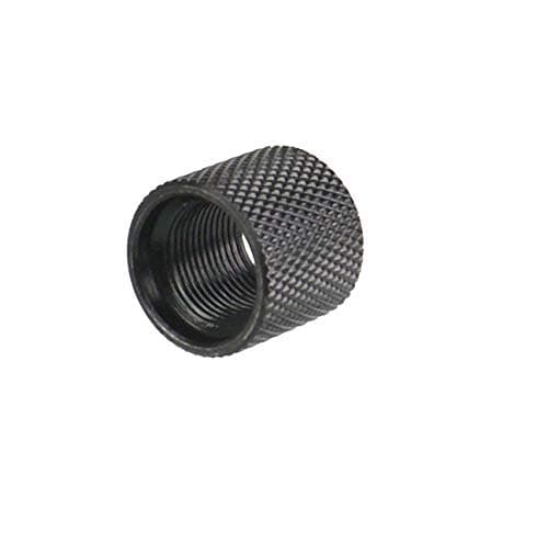 9/16-24 9/16"x24 TPI Thread Protector, 40 Cal, Outside Dia.0.75", Length: 0.63, Aluminum 6061 T6 Anodized Black