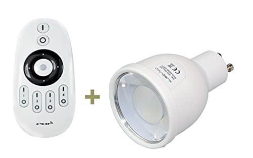 5W GU10 Dual White LED Spotlight - Starter Set - 2.4G Wireless RF Dimmable LED Light Bulb and Remote Control