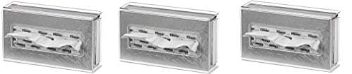 ML7083 Clear Acrylic Tissue Box Holder, Wall-Mount (3-(Pack))