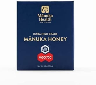 Manuka Health UMF 18+/MGO 700+ Ultra High-Grade Manuka Honey (250g/8.8oz), Superfood, Authentic Raw Honey from New Zealand