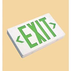 SLED - LED Exit Light with Green Letters