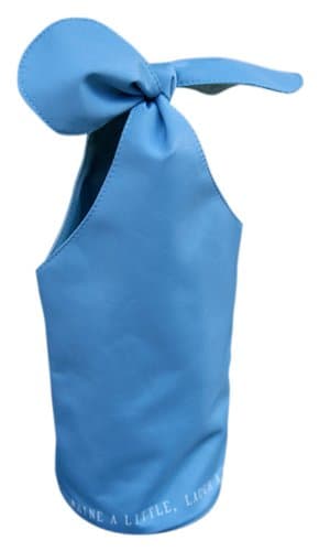 Fine Whines Bow Bottle Bag, Cornflower Blue