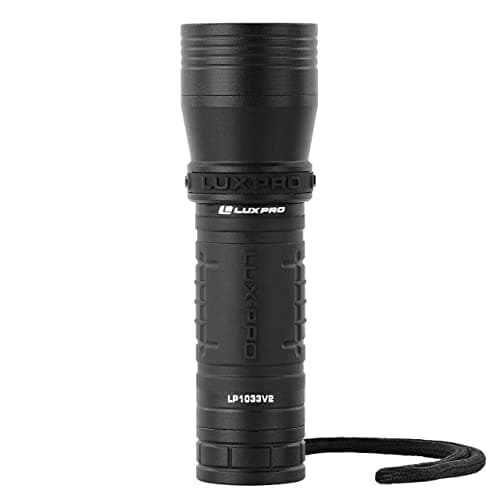 LUXPRO Zoom Focus CREE LED Flashlight High Lumen Tactical Handheld with TackGrip (LP1033V2)