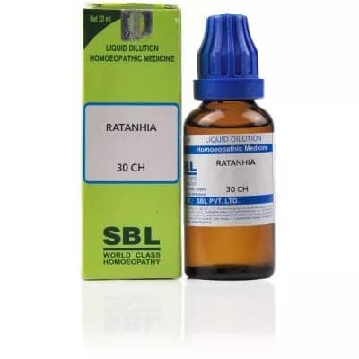 - Homeosbl Ratanhia 30 CH (30ml)