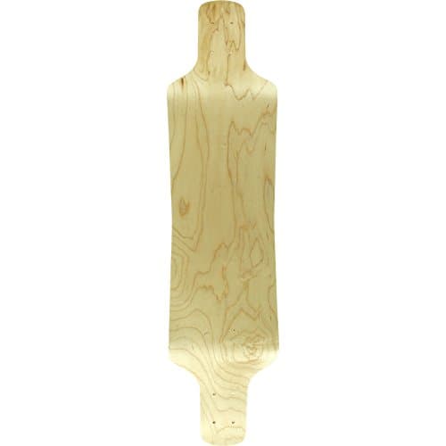 Blank H4 Lb Drop Down Skateboard Deck -9.25x38.5 Natural DECK ONLY