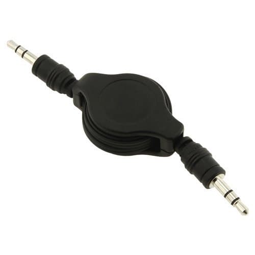 So Cool Mart Retractable 3.5 mm Aux Audio Auxiliary Audio Cable Cord for Apple iPod Touch Nano iPhone 4 4S iPad 1 2 3 (Black)