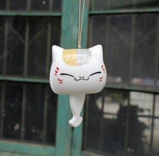 wind chimes Creative cute cat teacher animation around three empress Natsume's Book of Friends ceramic hanging car door accessories