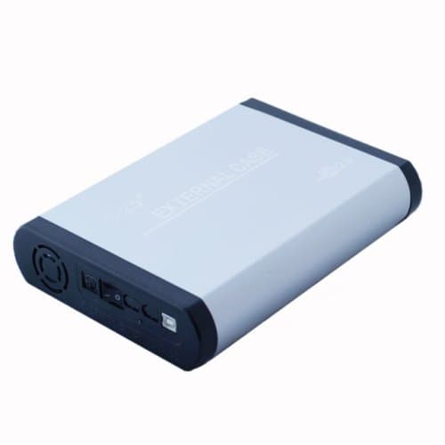 5.25/3.5-inch USB 2.0 IDE HDD BD DVD CD Enclosure w/Fan Supports up to 1 TB