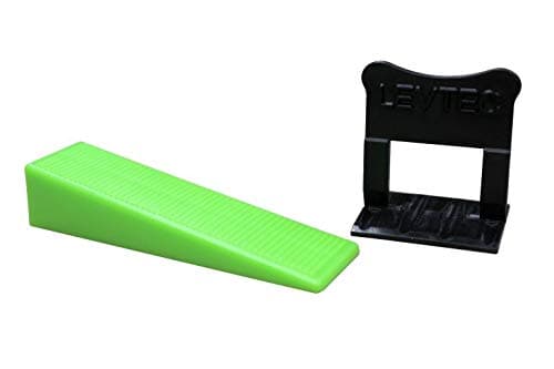 Lev Tec Tile leveling System Starter Kit 250 1/8" Clips, 250 Wedges, 1/8 Inch Tile Lippage System