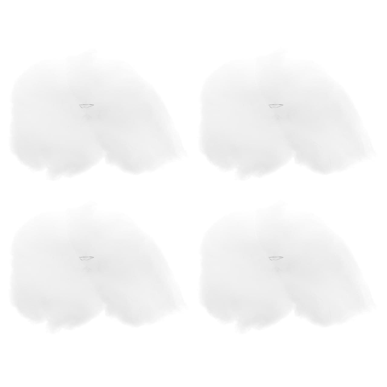 NUOBESTY 4pcs Artificial Cloud Decorative Hanging Cloud Ornament DIY 3D Cotton Cloud Props for Wedding Party Supplies Gifts (15cm)