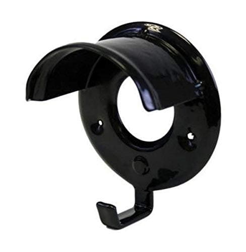 White Horse Equestrian Bridle Hook Black