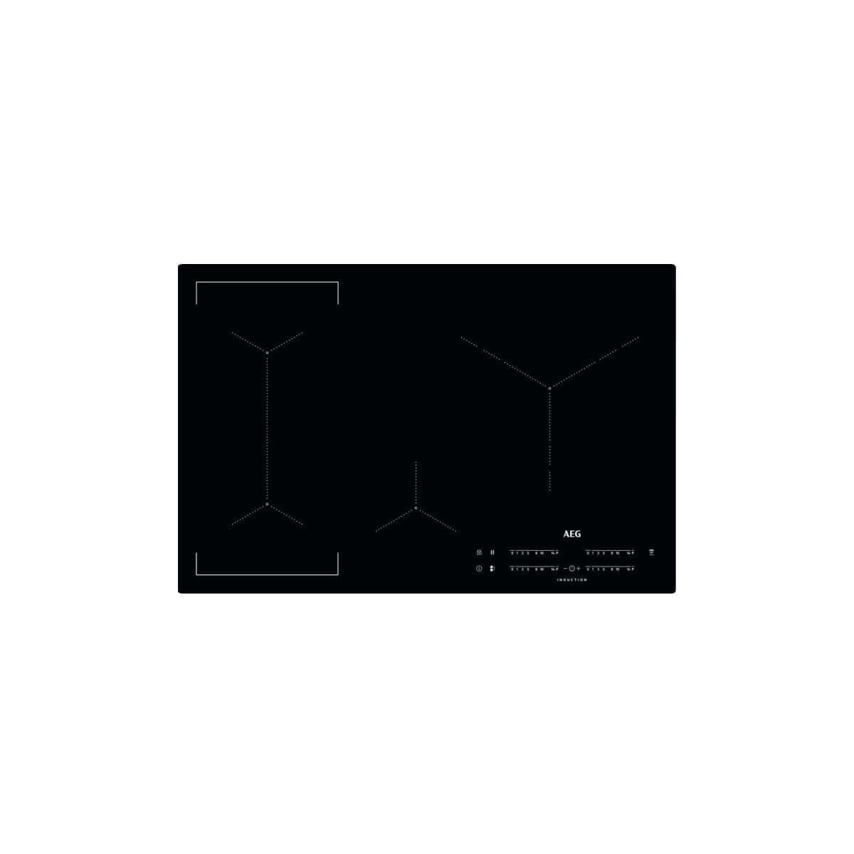 AEG IKE84445IB Induction Hob Hob² Hood Function Bridge Function XL-Paella Zone 80 cm